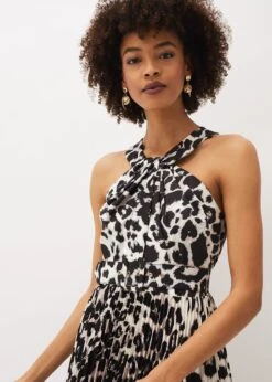 Chelsie Leopard Print Midaxi Dress -Floral Und Chic 220757000 05 chelsie leopard print midaxi dress