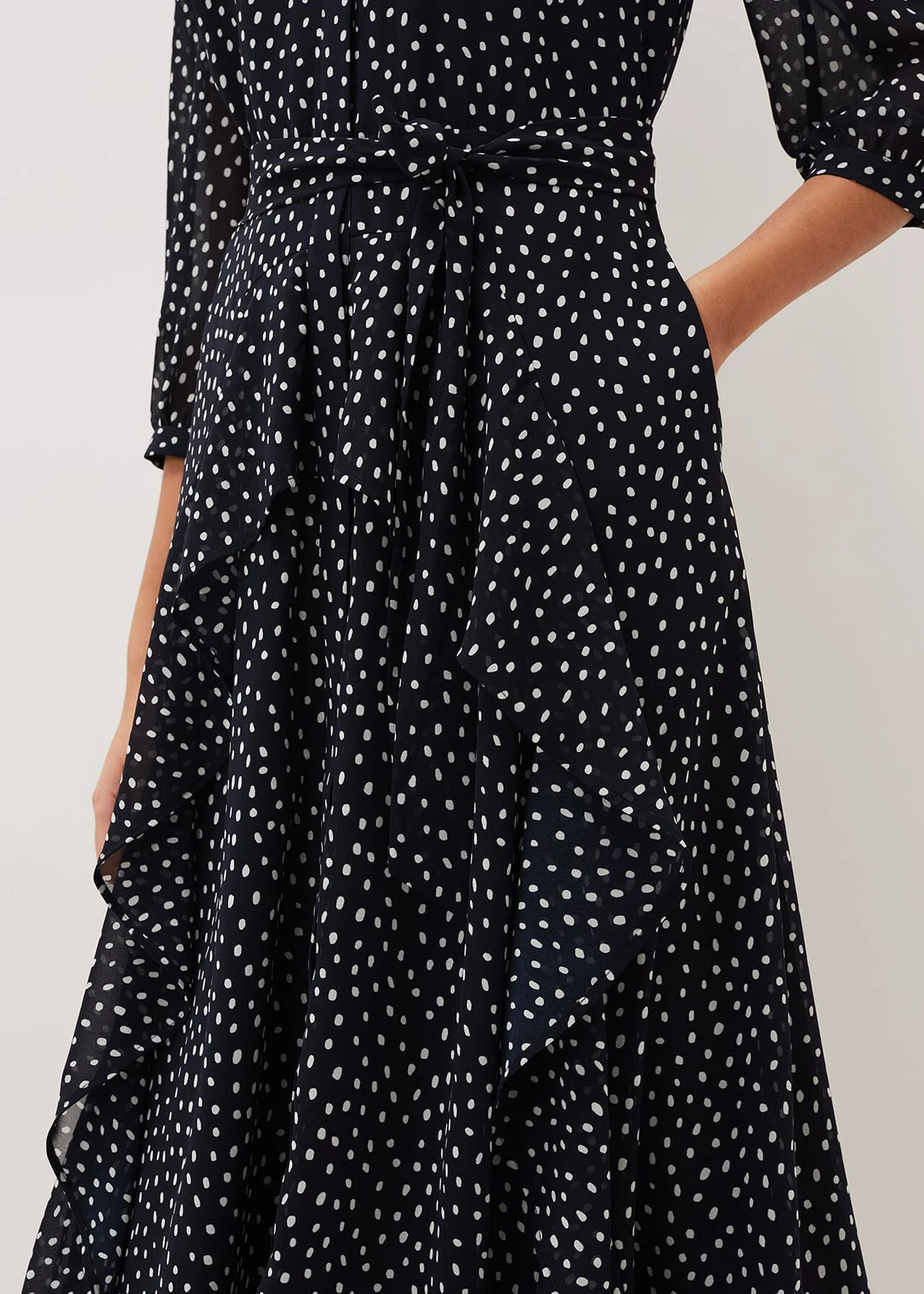 Luciana Spot Print Midi Dress 7 Luciana Spot Print Midi Dress – Bild 5