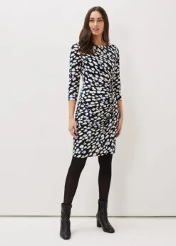Naava Spot Jersey Dress -Floral Und Chic 220800000 03 naava spot jersey dress
