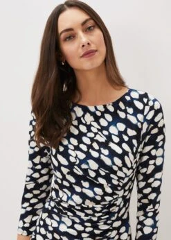 Naava Spot Jersey Dress -Floral Und Chic 220800000 04 naava spot jersey dress