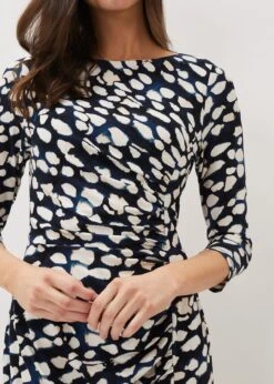 Naava Spot Jersey Dress -Floral Und Chic 220800000 05 naava spot jersey dress