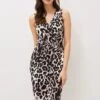 Chelsie Leopard Print Sleeveless Jersey Dress -Floral Und Chic 220816000 01 chelsie leopard print sleeveless jersey dress