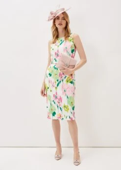 Effie Floral Scuba Dress -Floral Und Chic 220831106 03 effie floral scuba dress