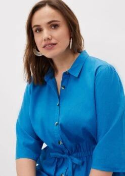 Marlene Tie Shirt Dress -Floral Und Chic 220835296 05 marlene tie shirt dress