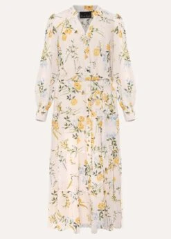 Lucie Floral Shirt Midaxi Dress -Floral Und Chic 220839000 99 lucie floral shirt midaxi dress