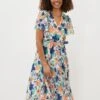 Essie Floral Pleated Midi Dress -Floral Und Chic 220864000 01 essie floral pleated midi dress