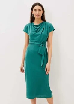 Floral Und Chic 8 Kadence Cupro Tie Waist Dress