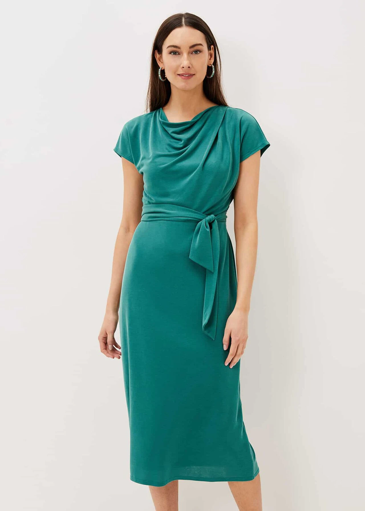 Kadence Cupro Tie Waist Dress 3 Kadence Cupro Tie Waist Dress