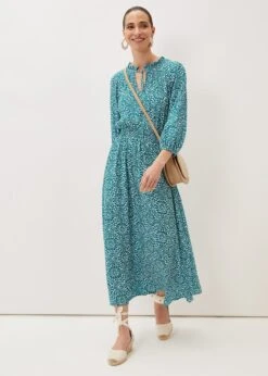 Phillipa Tile Print Midaxi Dress