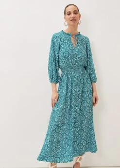 Phillipa Tile Print Midaxi Dress -Floral Und Chic 220885149 03 phillipa tile print midaxi dress