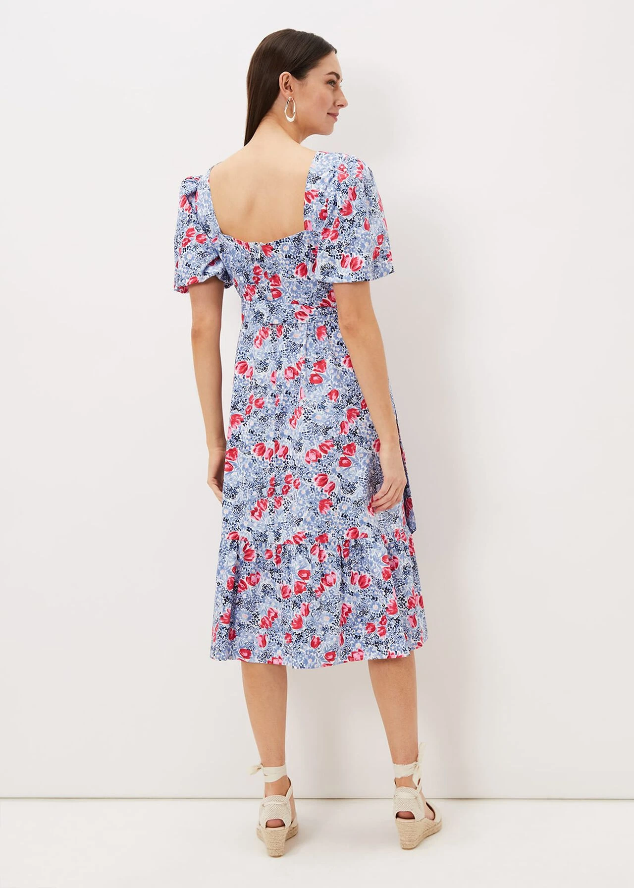 Abbiana Cotton Floral Midi Dress 4 Abbiana Cotton Floral Midi Dress – Bild 2