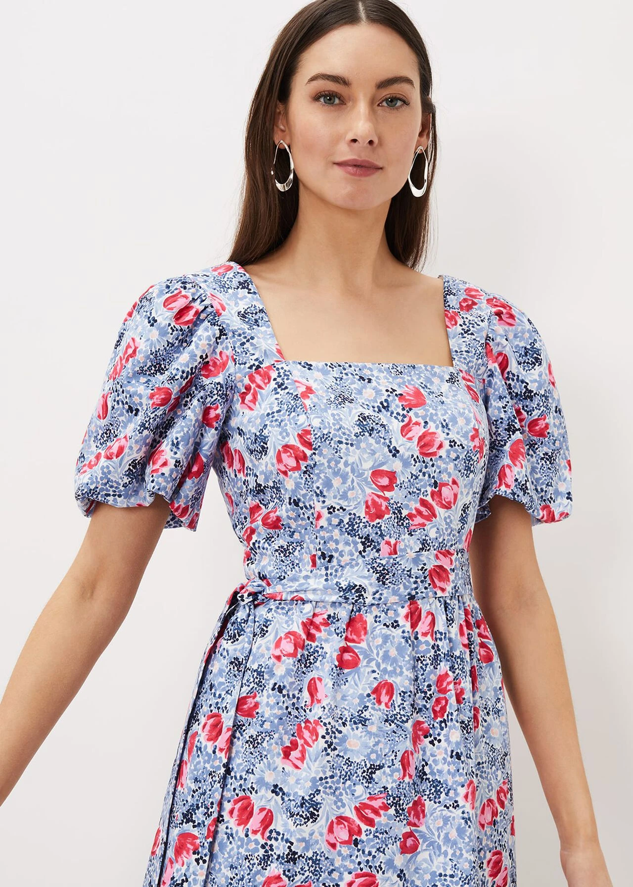 Abbiana Cotton Floral Midi Dress 6 Abbiana Cotton Floral Midi Dress – Bild 4