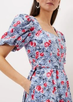 Abbiana Cotton Floral Midi Dress 12 Abbiana Cotton Floral Midi Dress -Floral Und Chic 220894000 05 abbiana cotton floral midi dress