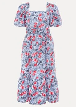 Abbiana Cotton Floral Midi Dress 13 Abbiana Cotton Floral Midi Dress -Floral Und Chic 220894000 99 abbiana cotton floral midi dress