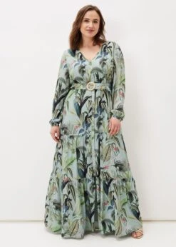 Maya Printed Tiered Maxi Dress -Floral Und Chic 220899000 06 maya printed tiered maxi dress