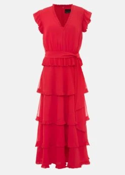 Josephina Tiered Midi Dress -Floral Und Chic 220901252 99 josephina tiered midi dress