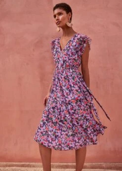 Breesha Floral Midi Dress