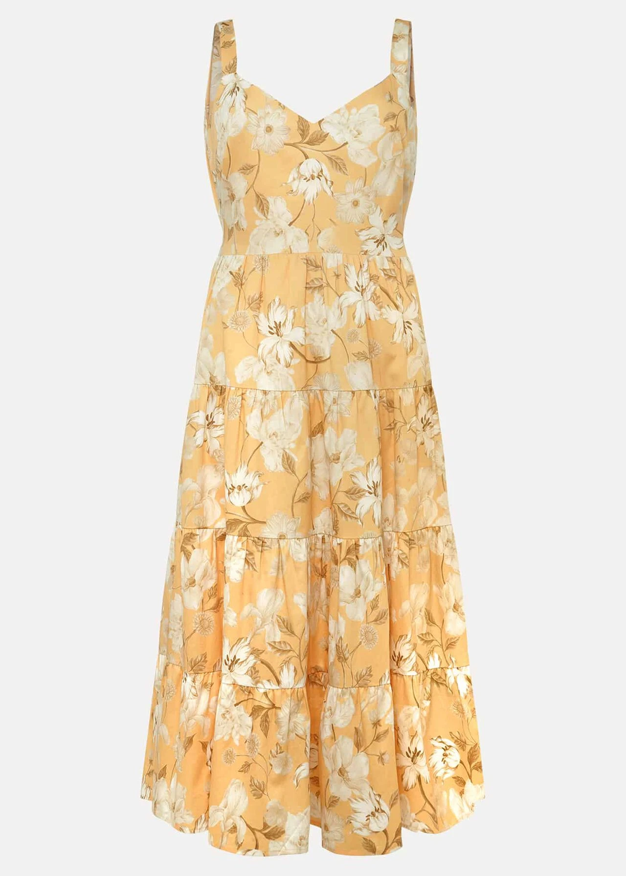 Elaina Cotton Floral Tiered Midi Dress 8 Elaina Cotton Floral Tiered Midi Dress – Bild 6