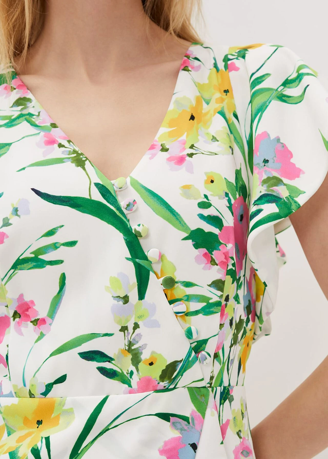 Evelin Printed Frill Hem Dress 6 Evelin Printed Frill Hem Dress – Bild 4