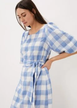 Alina Check Midi Dress -Floral Und Chic 220949081 04 alina check midi dress