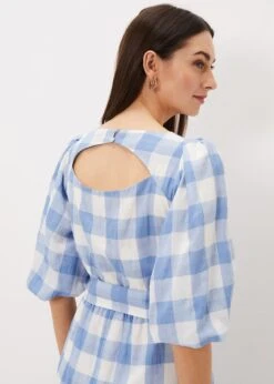 Alina Check Midi Dress -Floral Und Chic 220949081 05 alina check midi dress