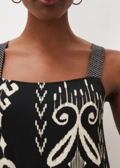 Malaya Ikat Print Midi Dress -Floral Und Chic 220950050 05 malaya ikat print midi dress