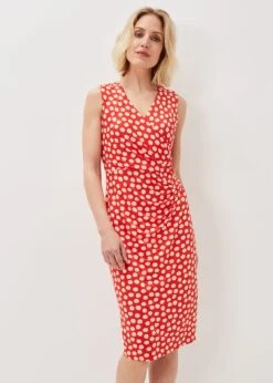 Tia Spot Midi Dress