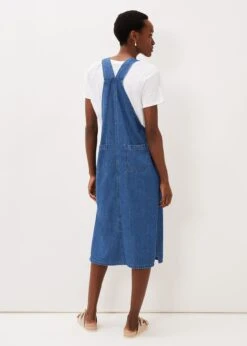 Irena Denim Pinafore Dress -Floral Und Chic 220962354 02 irena denim pinafore dress