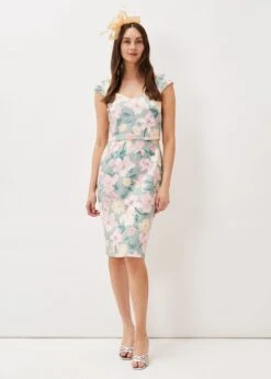 Jessia Floral Scuba Dress -Floral Und Chic 220966739 03 jessia floral scuba dress