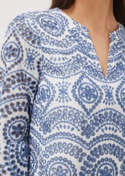 Brianne Broderie Shift Dress -Floral Und Chic 220969081 05 brianne broderie shift dress