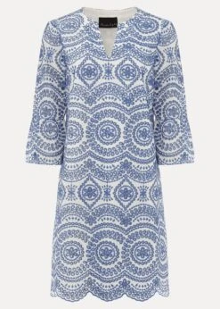 Brianne Broderie Shift Dress -Floral Und Chic 220969081 99 brianne broderie shift dress