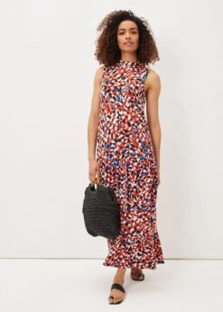 Kamilla High Neck Printed Maxi Dress