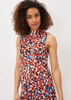 Kamilla High Neck Printed Maxi Dress -Floral Und Chic 220976000 04 kamilla high neck printed maxi dress