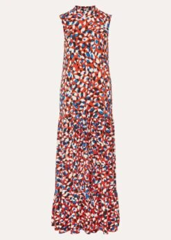 Kamilla High Neck Printed Maxi Dress -Floral Und Chic 220976000 99 kamilla high neck printed maxi dress