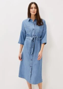 Louella Tie Shirt Dress -Floral Und Chic 220981895 03 louella tie shirt dress