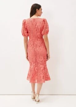 Lidia Guipure Lace Fishtail Dress -Floral Und Chic 220983536 02 lidia guipure lace fishtail dress