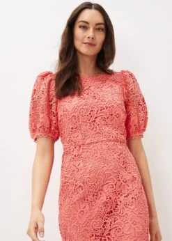 Lidia Guipure Lace Fishtail Dress -Floral Und Chic 220983536 04 lidia guipure lace fishtail dress