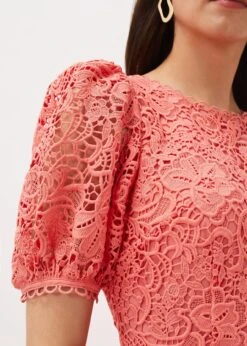 Lidia Guipure Lace Fishtail Dress -Floral Und Chic 220983536 05 lidia guipure lace fishtail dress