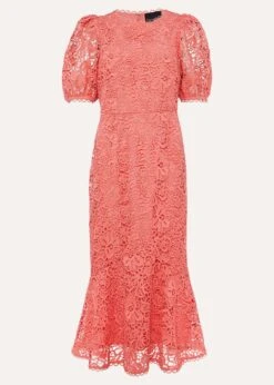 Lidia Guipure Lace Fishtail Dress -Floral Und Chic 220983536 99 lidia guipure lace fishtail dress