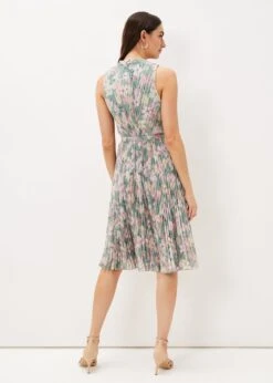 Simara Floral Pleated Dress -Floral Und Chic 220989739 02 simara floral pleated dress
