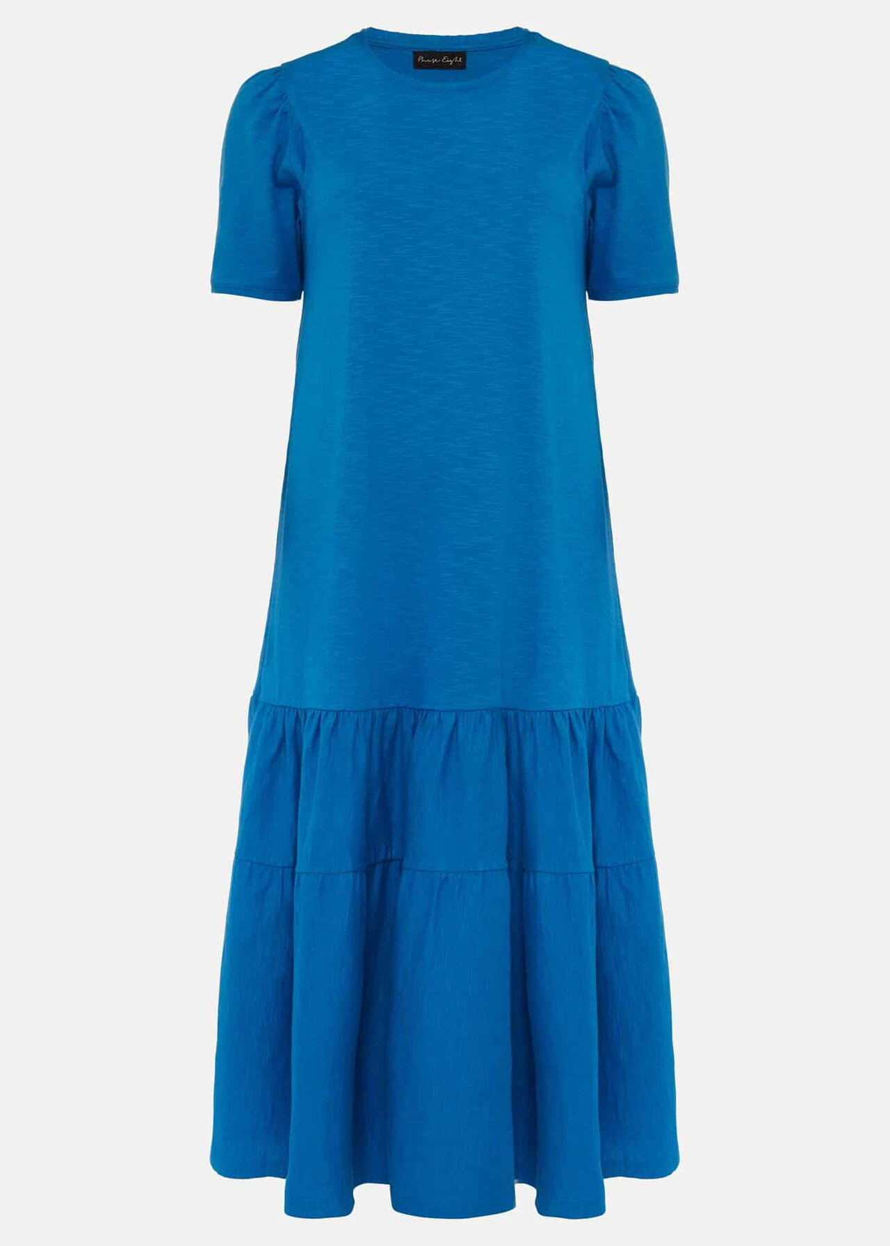 Elizabeth Tiered Round Neck Midi Dress 8 Elizabeth Tiered Round Neck Midi Dress – Bild 6
