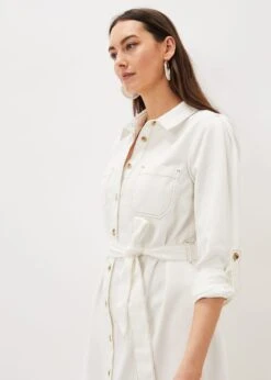Hettie Denim Shirt Dress -Floral Und Chic 221009511 04 hettie denim shirt dress
