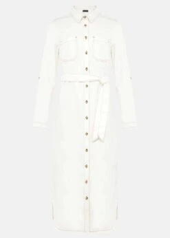 Hettie Denim Shirt Dress -Floral Und Chic 221009511 99 hettie denim shirt dress