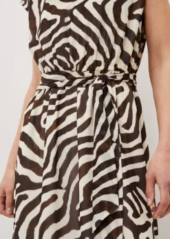 Zalaya Zebra Print Maxi Dress -Floral Und Chic 221017000 05 zalaya zebra print maxi dress