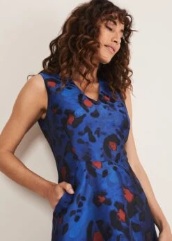 Clarisse Print Jacquard Dress -Floral Und Chic 221055581 05 clarisse print jacquard dress