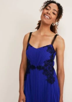 Tiffany Lace Pleated Midi Dress -Floral Und Chic 221060751 04 tiffany lace pleated midi dress