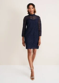 Verity Lace Shift Dress -Floral Und Chic 221064351 03 verity lace shift dress