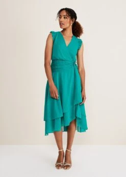 Cressinda Ruched Midi Dress