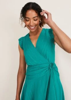 Cressinda Ruched Midi Dress -Floral Und Chic 221076703 04 cressinda ruched midi dress