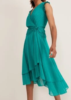 Cressinda Ruched Midi Dress -Floral Und Chic 221076703 05 cressinda ruched midi dress